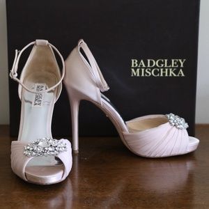 Badgley Mischka Tad Embellished Stiletto Sandals